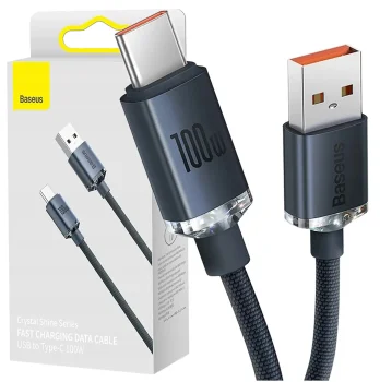 Szybki kabel Baseus USB - USB typ C, mocny 100W 6A 1.2m