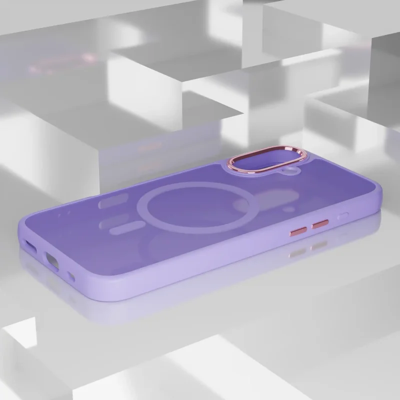Fioletowy case z MagSafe do iPhone 16