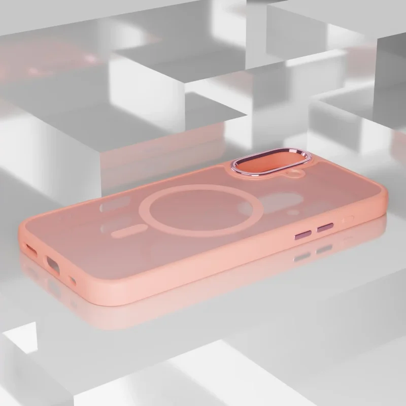 Różowy case z MagSafe do iPhone 16