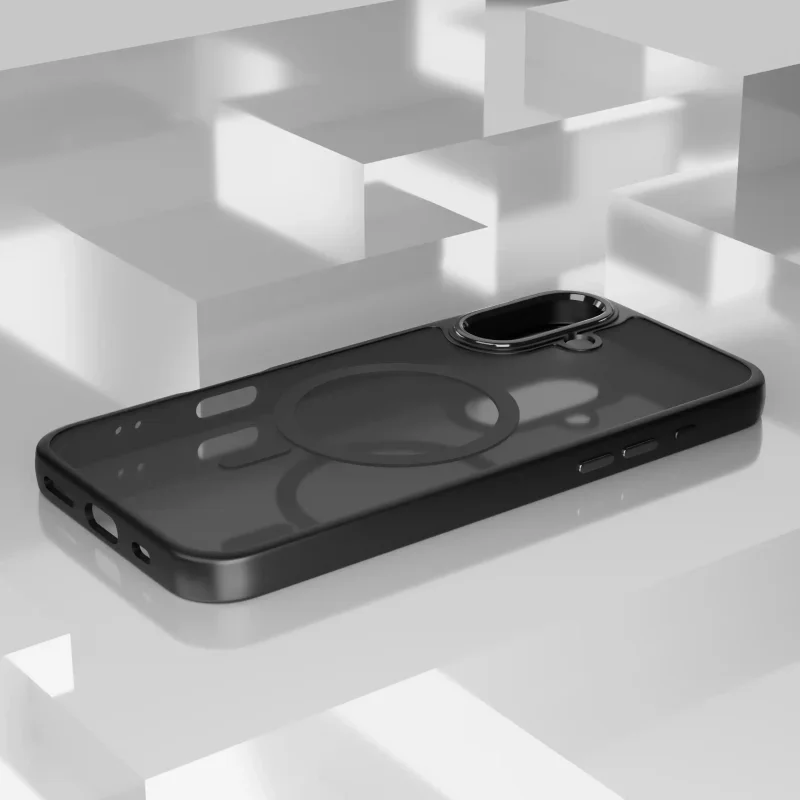 Czarny case z MagSafe do iPhone 16