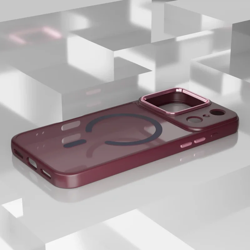 Burgundowy case z MagSafe do iPhone 17 Pro