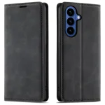 Etui do Samsung Galaxy S26 z klapką skórzane Velvet czarne ze szkłem