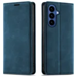 Etui do Samsung Galaxy S26+ Plus z klapką skórzane Velvet granatowe ze szkłem