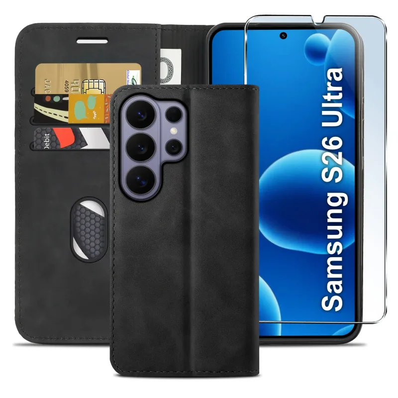 Skórzane etui book case Samsung Galaxy S26 Ultra – ochrona telefonu, miejsce na karty i dopasowana konstrukcja