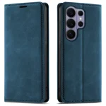 Etui do Samsung Galaxy S26 Ultra z klapką skórzane Velvet granatowe ze szkłem