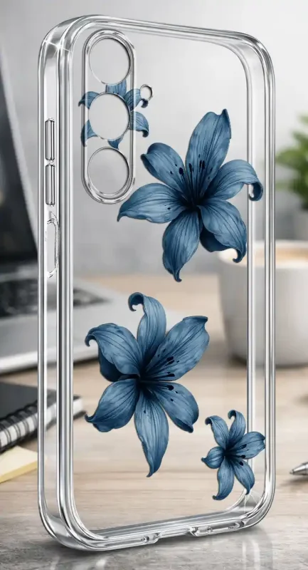 Przezroczyste etui wiosna Samsung Galaxy M15 5G z kwiatami