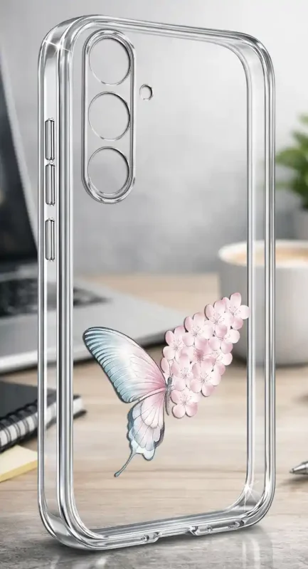Przezroczyste etui wiosna Samsung Galaxy S24 FE z kwiatami