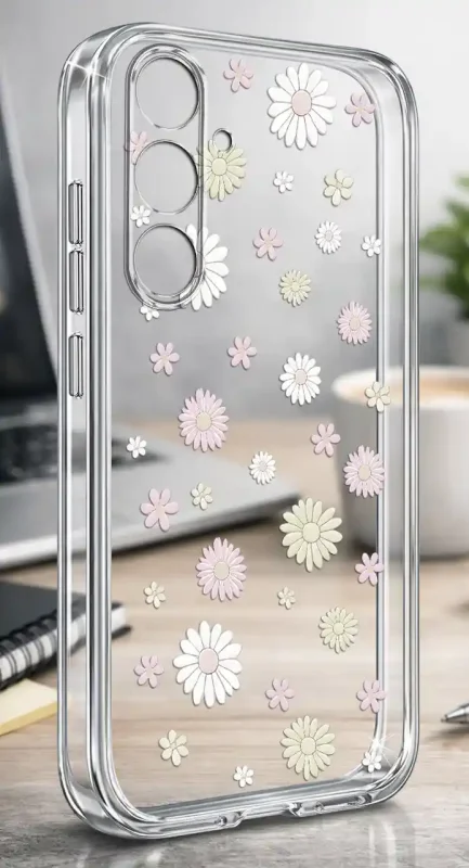 Przezroczyste etui wiosna Samsung Galaxy S24+ Plus z kwiatami