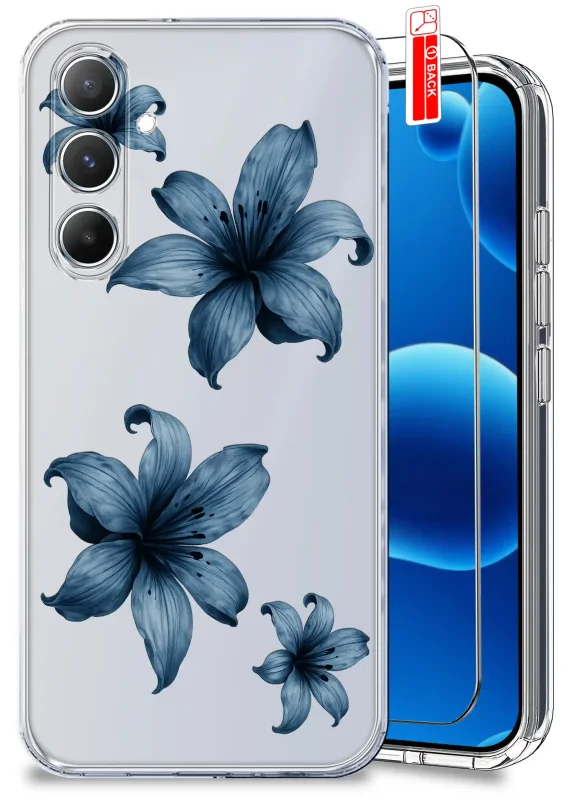 Etui wiosenne do Samsung Galaxy S23 FE przezroczyste z motywem motylków