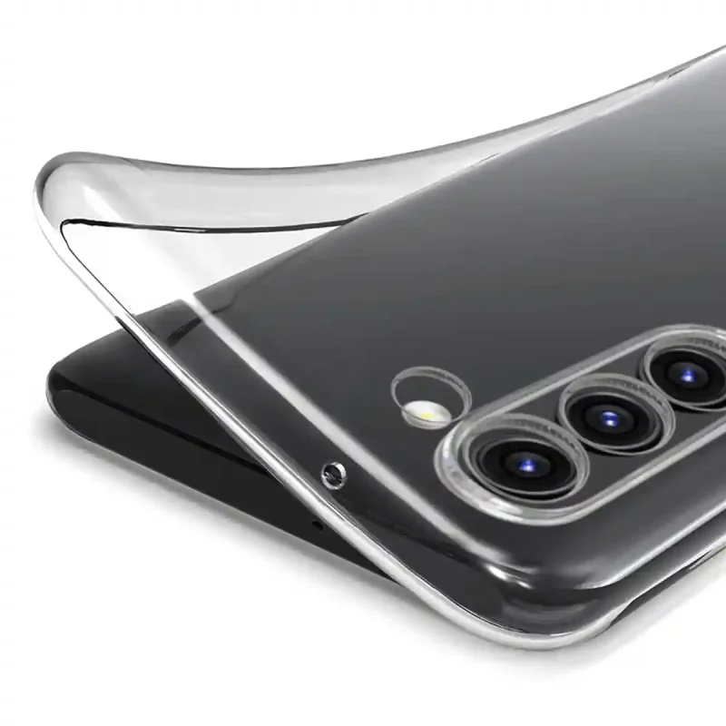 Elastyczne etui silikonowe Clear Case do Samsung Galaxy S23 – transparentna struktura i dopasowanie do obudowy