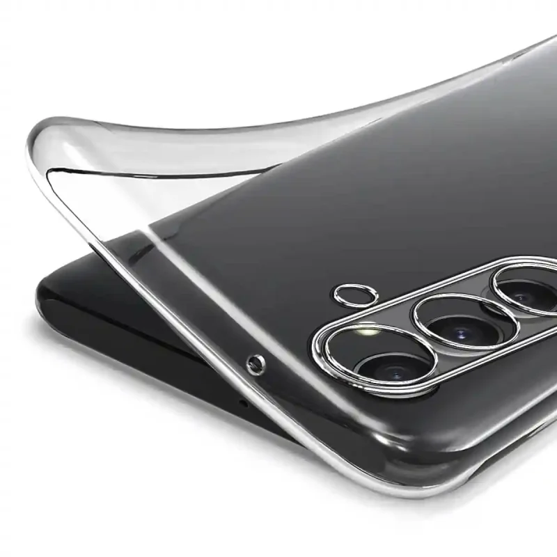 Elastyczne etui silikonowe Clear Case do Samsung Galaxy S24 Fe – transparentna struktura i dopasowanie do obudowy