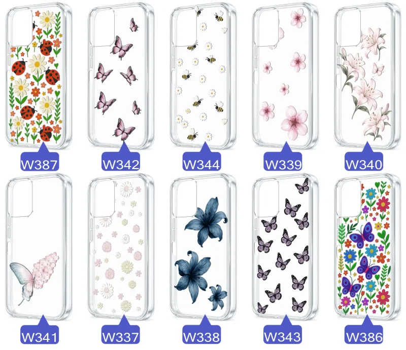Kolekcja etui wiosennych Motorola Moto G35 5G – różnorodne wzory kwiatki, motylki, pszczółki, biedronki