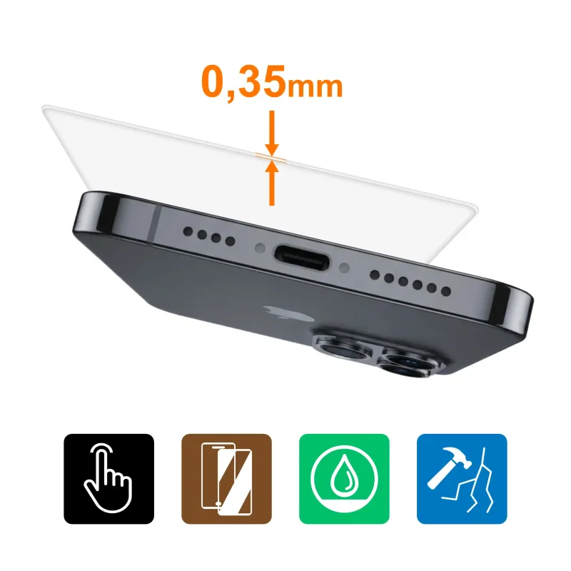 Grubsza folia ochronna do iPhone 14 - 0,35 mm