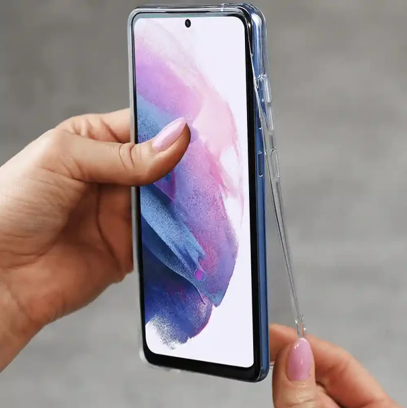 Elastyczne etui silikonowe Clear Case do Samsung Galaxy S22 – transparentna struktura i dopasowanie do obudowy