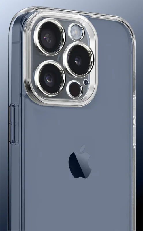 Elastyczne etui silikonowe Clear Case do iPhone 15 Pro Max – transparentna struktura i dopasowanie do obudowy