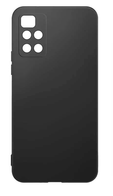 Matowe etui silikonowe do Xiaomi Redmi 10 – minimalistyczny design, czarny kolor i pełna ochrona obudowy