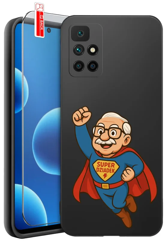 Etui dla dziadka do Xiaomi Redmi 10 z motywem Super Dziadek