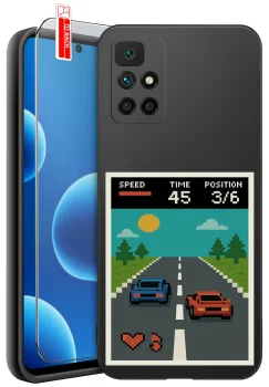 Etui do Xiaomi Redmi 10 różne wzory dla gracza ze szkłem