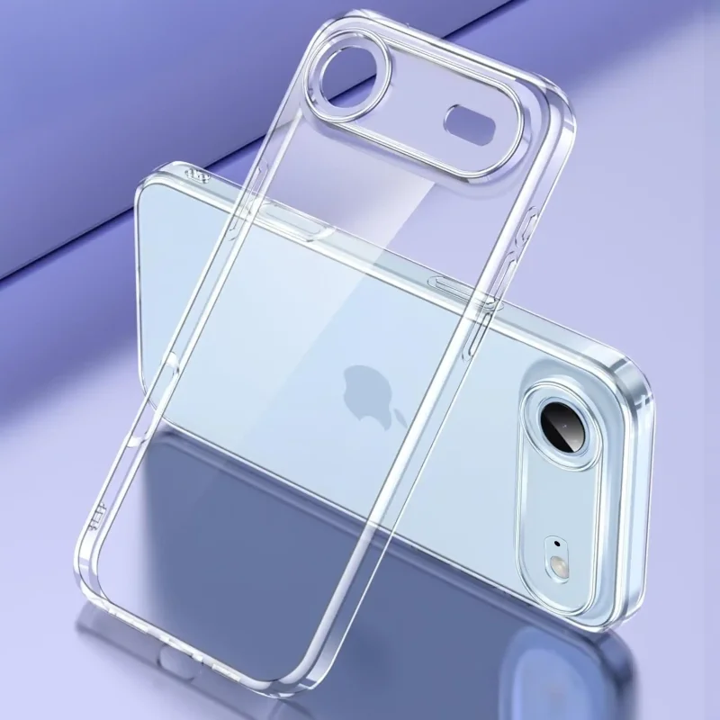 Transparentne etui ochronne do iPhone Air – widok samego case’a z wycięciem na aparat i porty