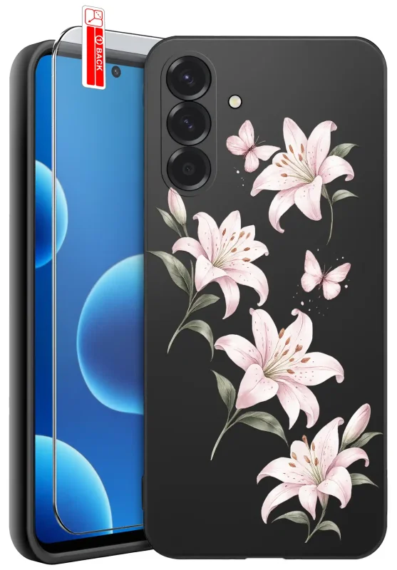 Etui wiosenne do Samsung Galaxy A56 5G z kwiatkami