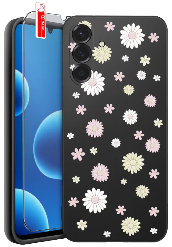 Etui wiosenne do Samsung Galaxy A17 5G z kwiatkami