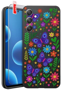 Etui do Samsung Galaxy S24 różne wzory wiosenne ze szkłem
