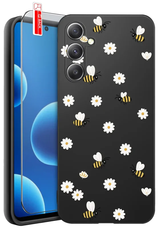 Etui wiosenne do Samsung Galaxy S23 w kwiatki i pszczółki