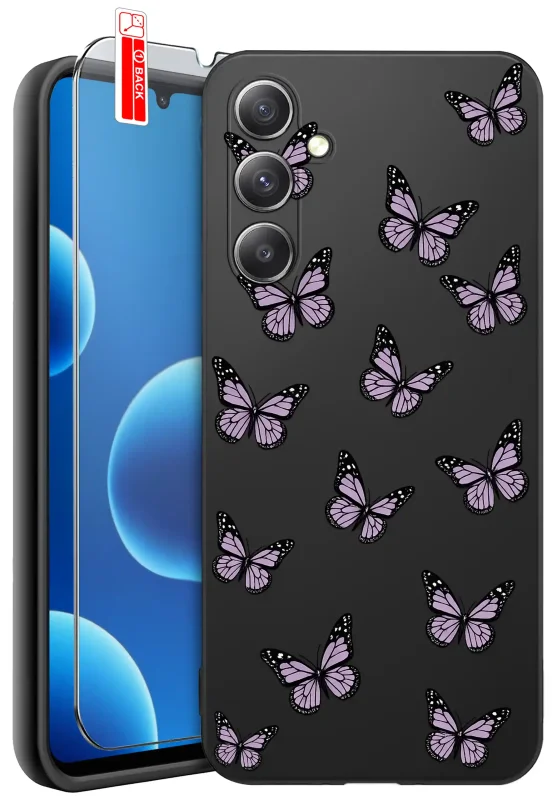 Etui wiosenne do Samsung Galaxy A34 5G w motylki