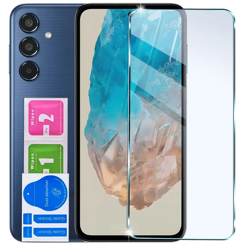 Szkło hartowane 9H Samsung Galaxy M35 5G – ochrona ekranu z akcesoriami montażowymi