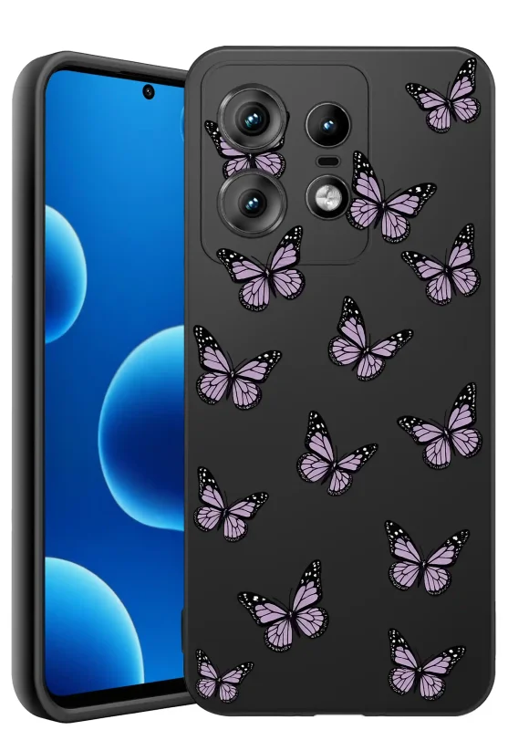 Etui wiosenne do Motorola Edge 50 Pro z motylkami