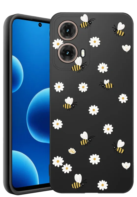 Etui wiosenne do Motorola G85 5G z kwiatkami