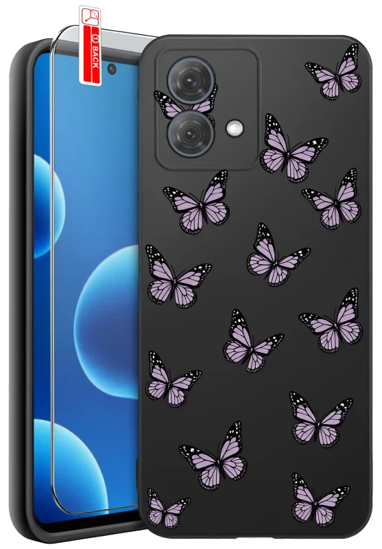 Etui wiosenne do Motorola Moto G84 5G z motylkami