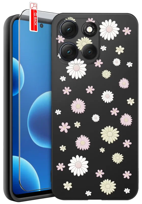 Etui wiosenne do Motorola Moto G56 5G z kwiatkami
