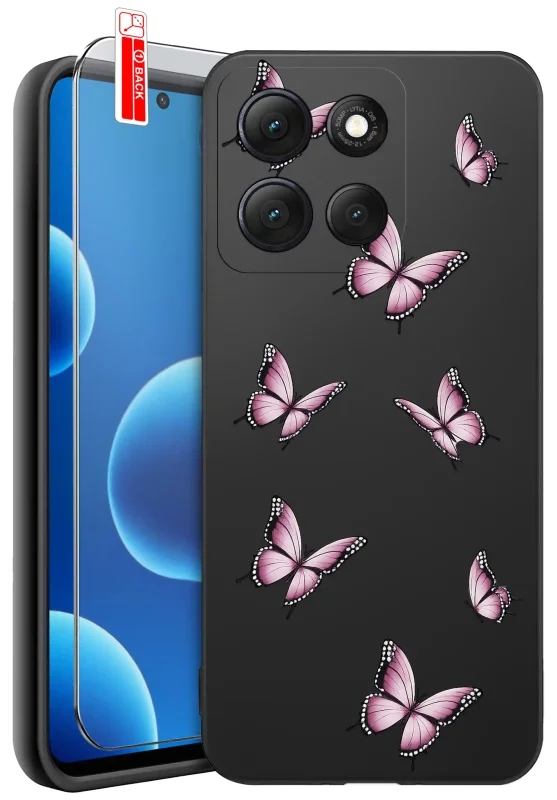 Etui wiosenne do Motorola Moto G86 Power z motylkami
