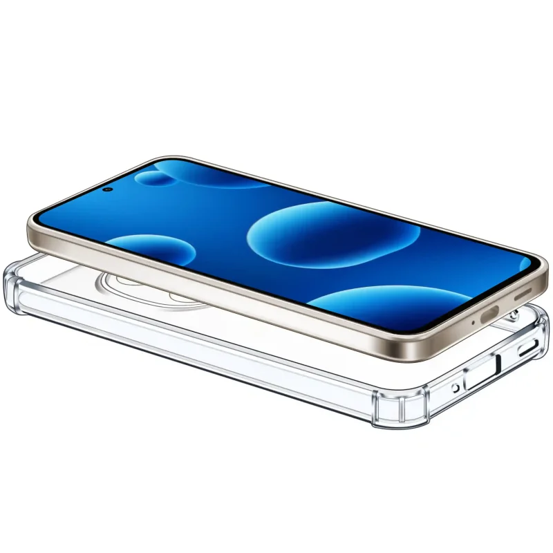 Przezroczysty case do Xiaomi Redmi Note 15 Pro 5G – widok cienkiej konstrukcji i dopasowania do telefonu
