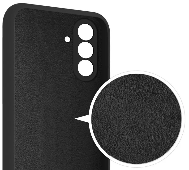 Wnętrze etui Samsung Galaxy A37 5G wyłożone mikrofibrą - ochrona przed zarysowaniami