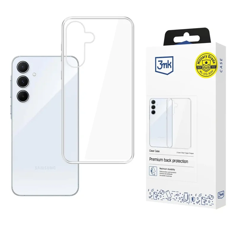 Etui 3MK do Samsung Galaxy A57 przezroczyste ze szkłem