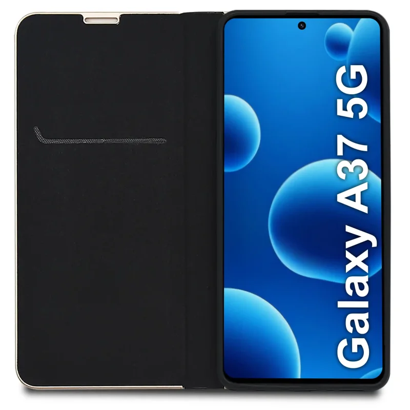 Wnętrze pokrowca z klapką na Samsung Galaxy A36 / A37 5G, kieszonka na karty i banknoty - eleganckie etui portfelowe