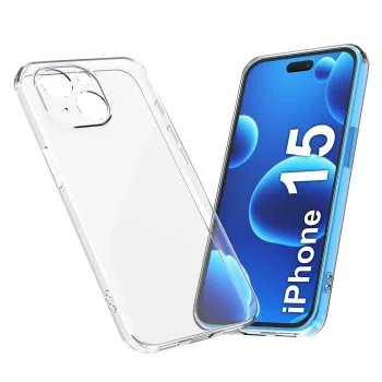 Etui przeźroczyste do iPhone 15 wzmacniane
