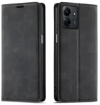 Etui do Xiaomi Redmi 13C / Poco C65 z klapką skórzane Velvet czarne ze szkłem