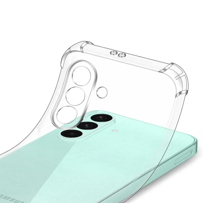 Elastyczne etui przezroczyste do Samsung Galaxy A57 5G z ochroną wyspy aparatów