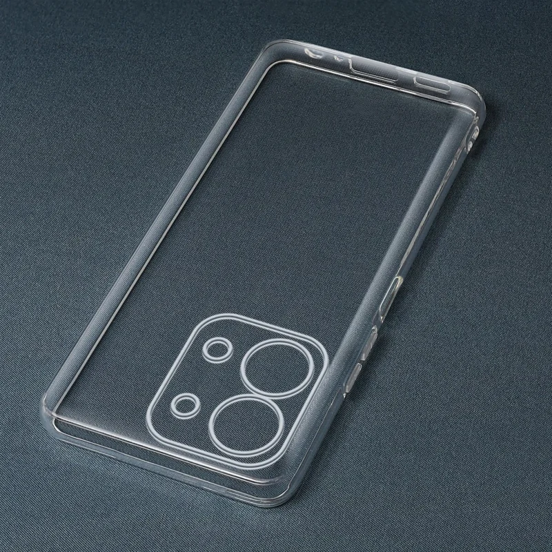 Transparentne etui ochronne do Xiaomi Redmi 15C – widok samego case’a z wycięciem na aparat i porty
