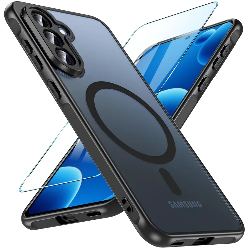 Etui do Samsung Galaxy A57 5G Magsafe Matt ze szkłem hartowanym w zestawie