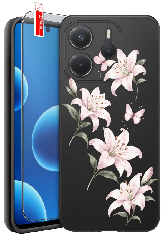 Etui wiosenne do Xiaomi Redmi Note 14 4G z kwiatkami