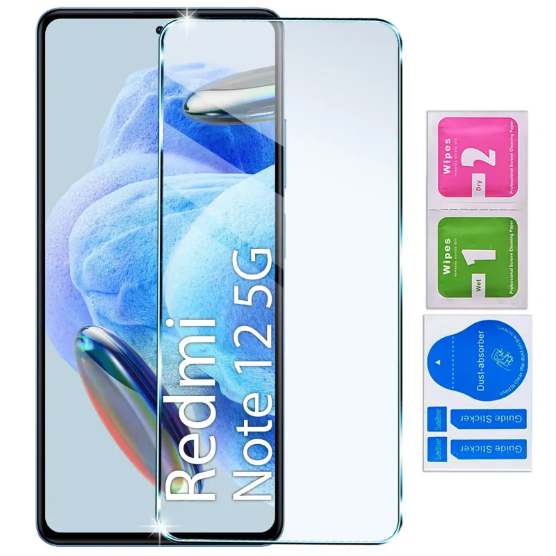 Szkło hartowane 9H Xiaomi Redmi Note 12 5G / Poco X5 5G – ochrona ekranu z akcesoriami montażowymi