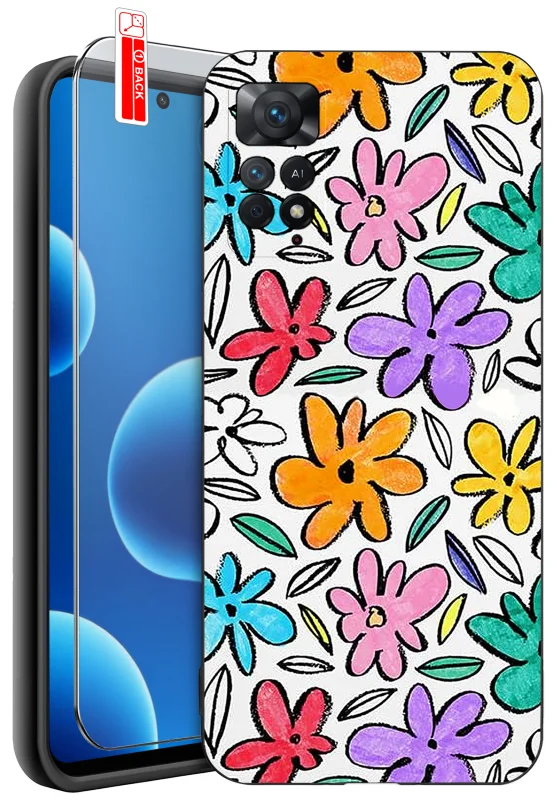 Etui wiosenne do Xiaomi Redmi Note 11 Pro z kwiatkami