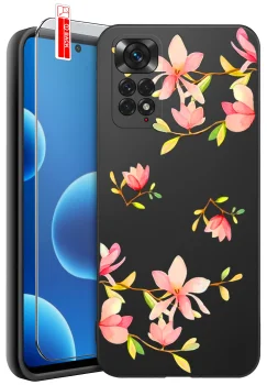 Etui do Xiaomi Redmi Note 11 | 11s różne wzory wiosenne ze szkłem