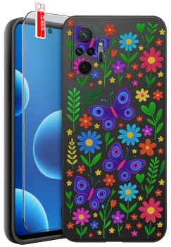 Etui do Xiaomi Redmi Note 10 Pro różne wzory wiosenne ze szkłem