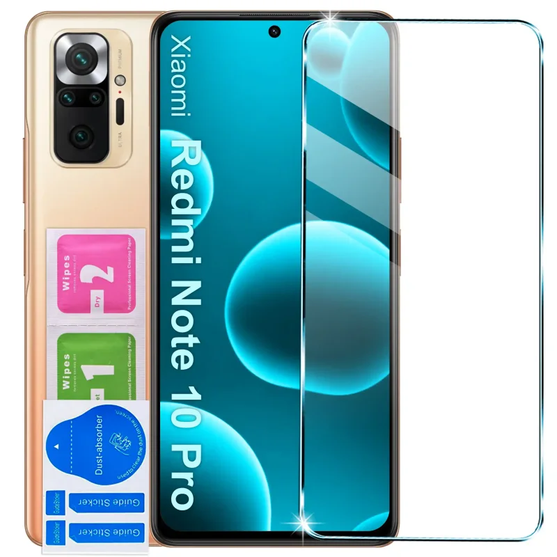 Szkło hartowane 9H Xiaomi Redmi Note 10 Pro  – ochrona ekranu z akcesoriami montażowymi