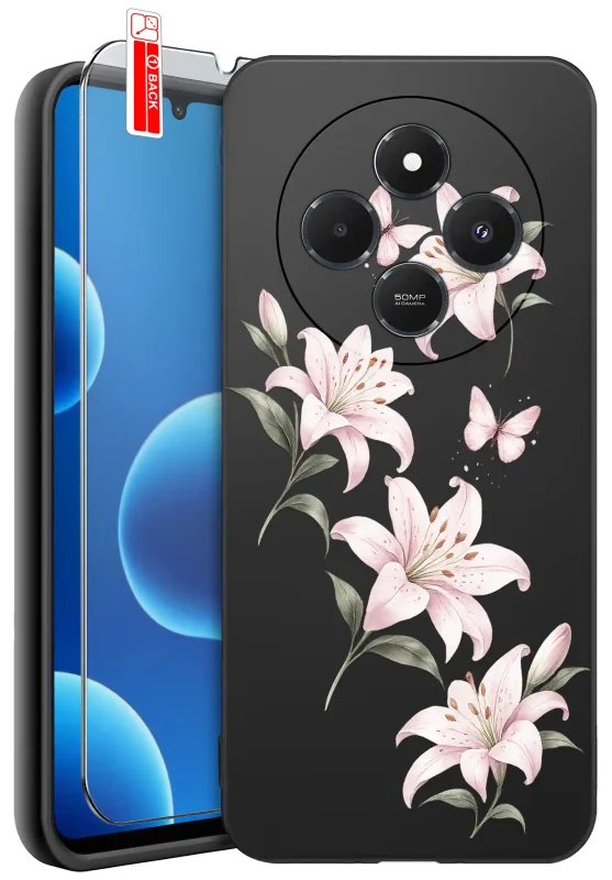 Etui wiosenne do Xiaomi Redmi 14C z kwiatkami